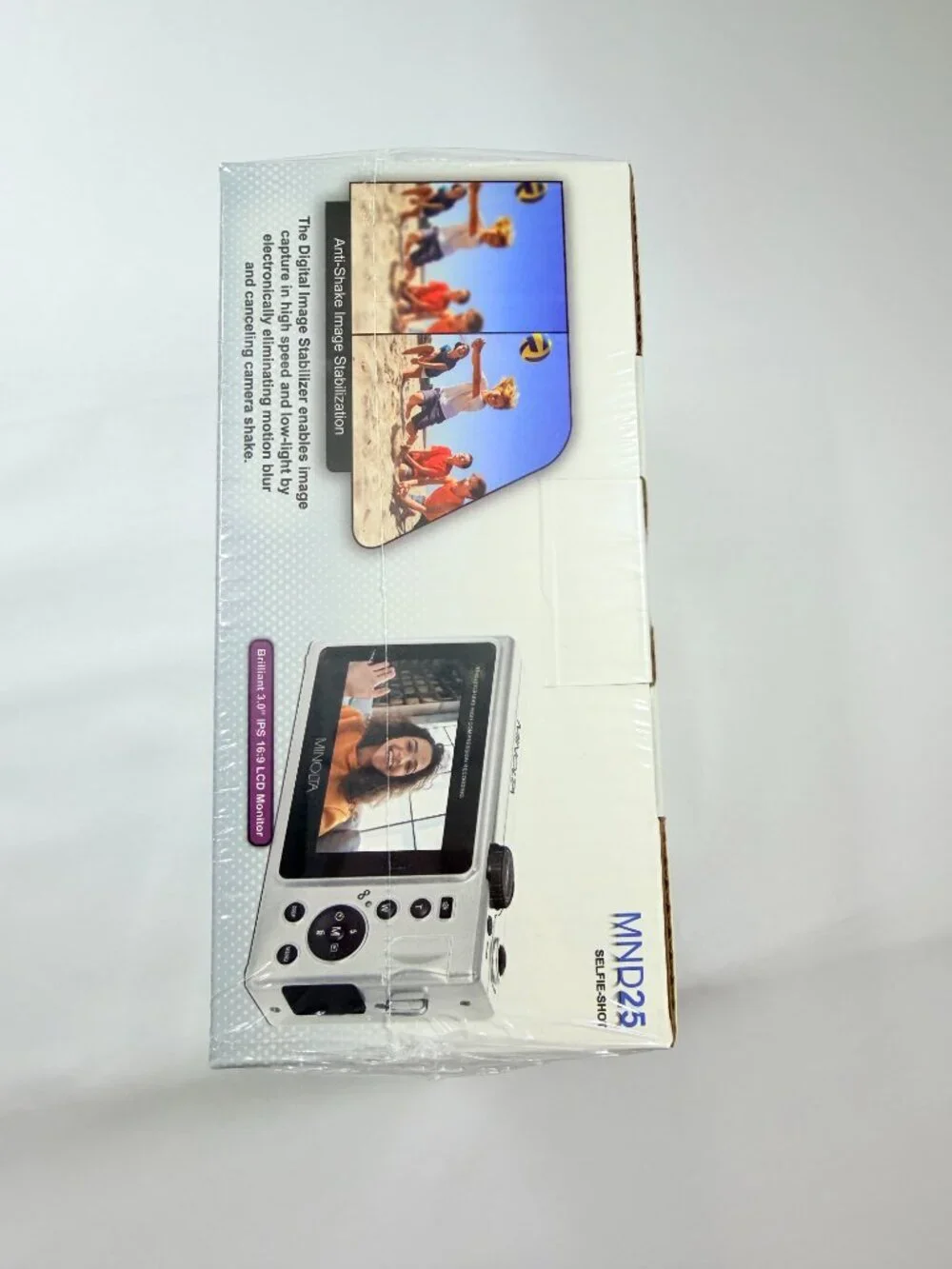 Minolta MND25 48MP 4K UHD Digital Camera 16X Zoom Selfie Mirror Blue New